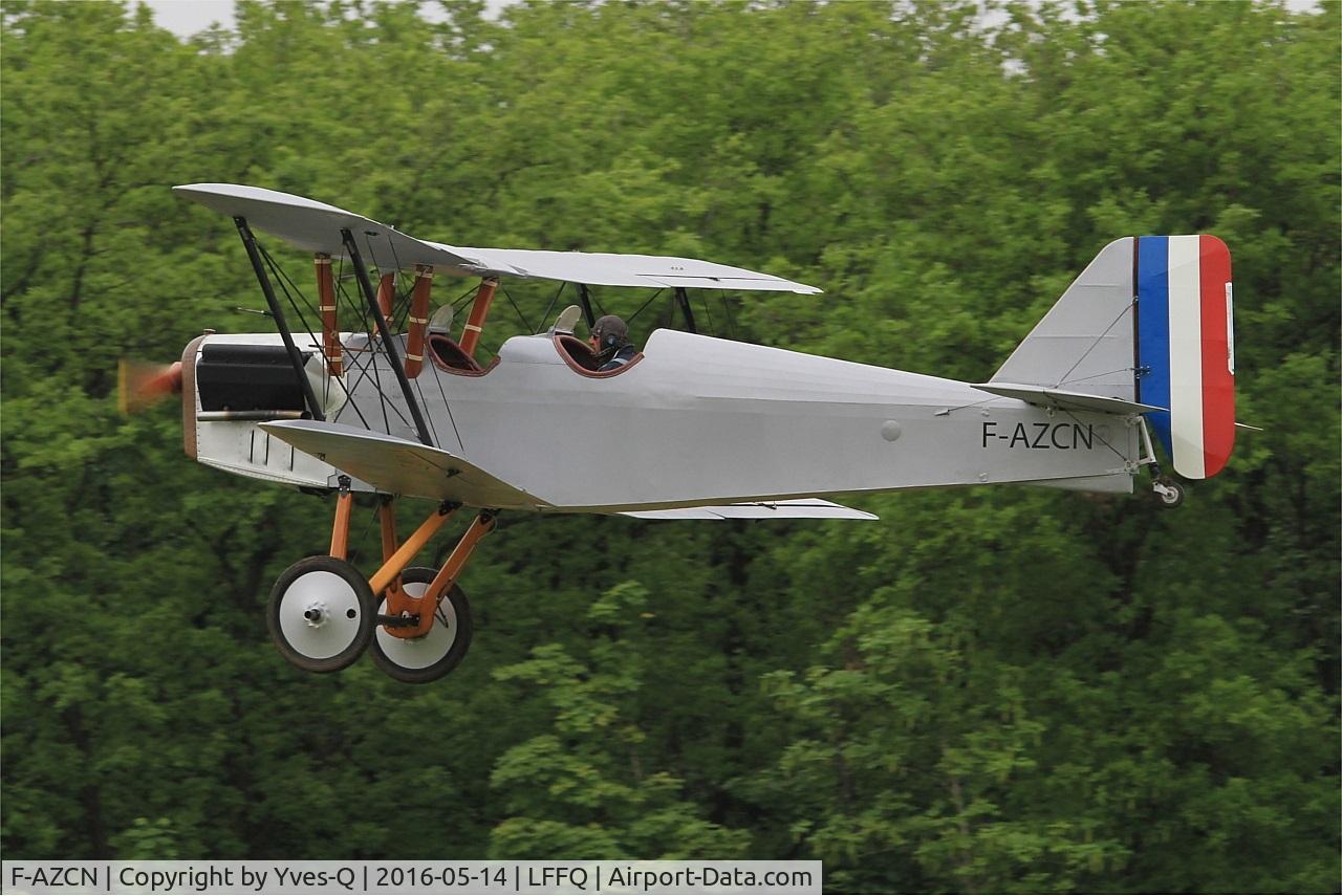 F-AZCN, Royal Aircraft Factory SE-5A Replica C/N 02, Royal Aircraft Factory SE-5A Replica, Take off rwy 28, La Ferté-Alais Airfield (LFFQ) Air show 2016