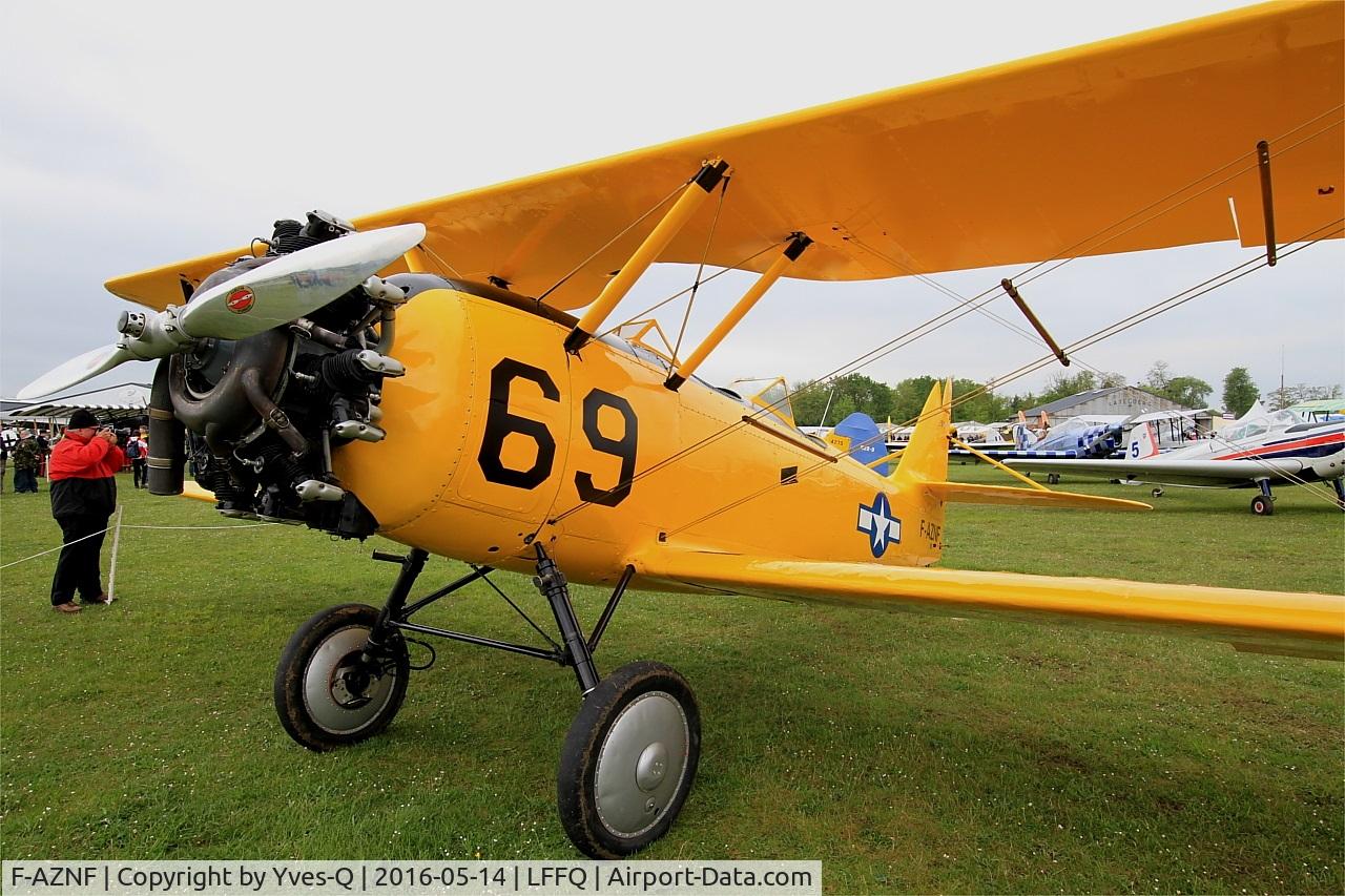 F-AZNF, Naval Aircraft Factory N3N-3 C/N 2909, Naval Aircraft Factory N3N-3, Static display, La Ferté-Alais (LFFQ) air show 2016