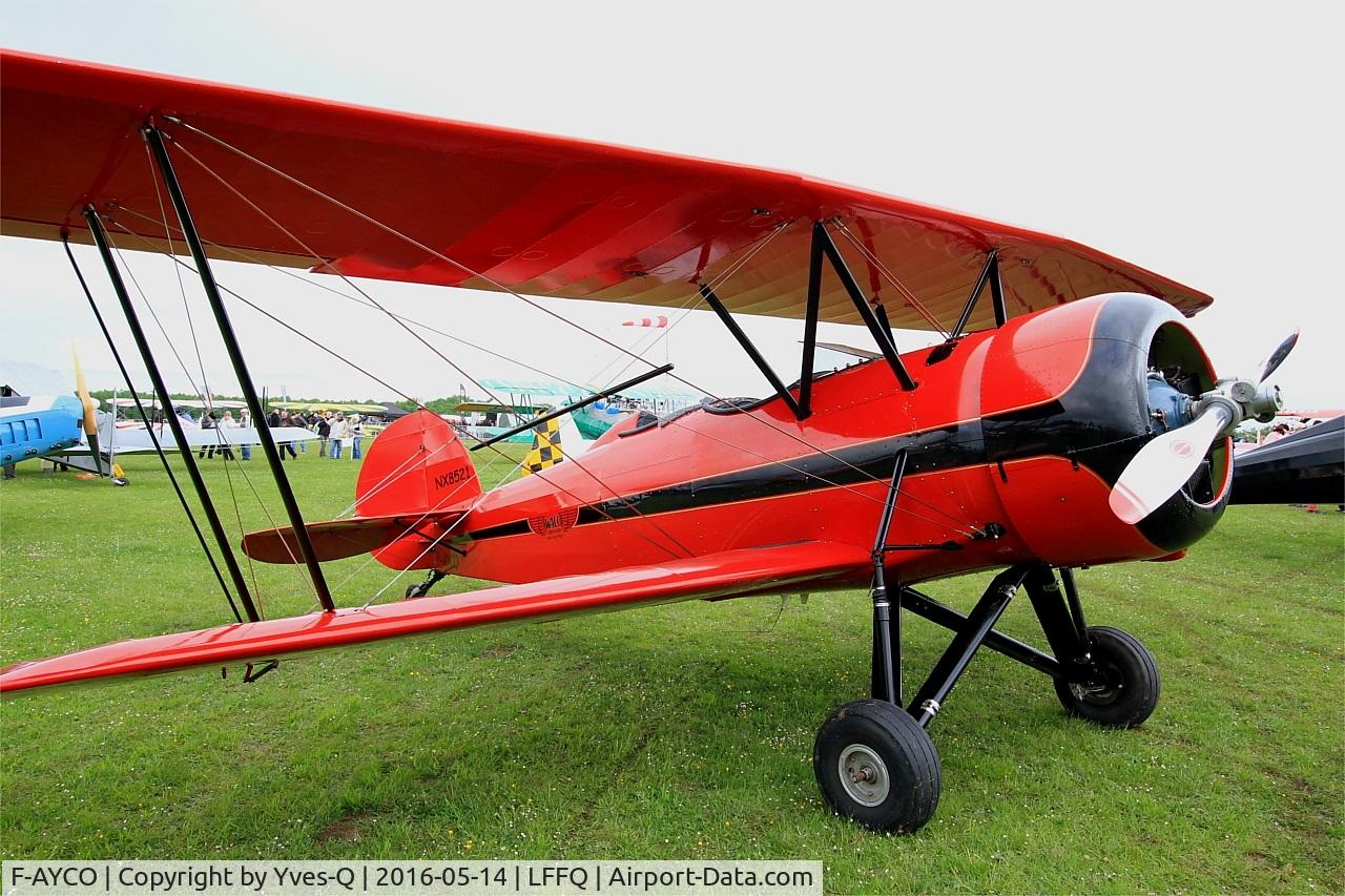 F-AYCO, 1996 WACO Taperwing T-10 Replica C/N 39, WACO Taperwing T-10 Replica, Static display, La Ferté-Alais (LFFQ) air show 2016