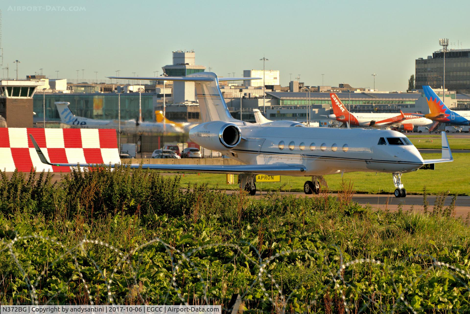 N372BG, 2007 Gulfstream Aerospace GV-SP (G550) C/N 5164, just left the [FBO exc ramp]