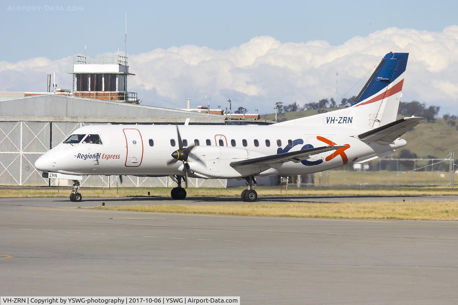 VH-ZRN, 1996 Saab 340B C/N 340B393, Regional Express (VH-ZRN) Saab 340B at Wagga Wagga