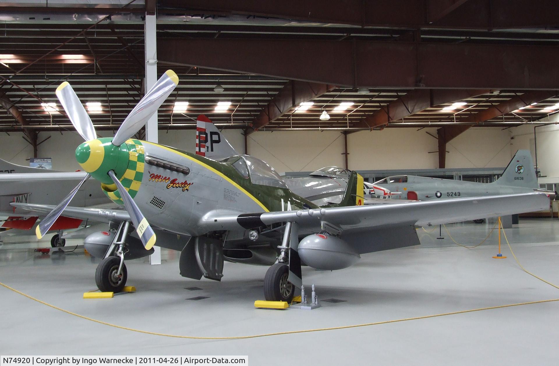 N74920, 1944 North American/aero Classics P-51D C/N 44-74910, North American (aero Classics) P-51D Mustang at the Yanks Air Museum, Chino CA