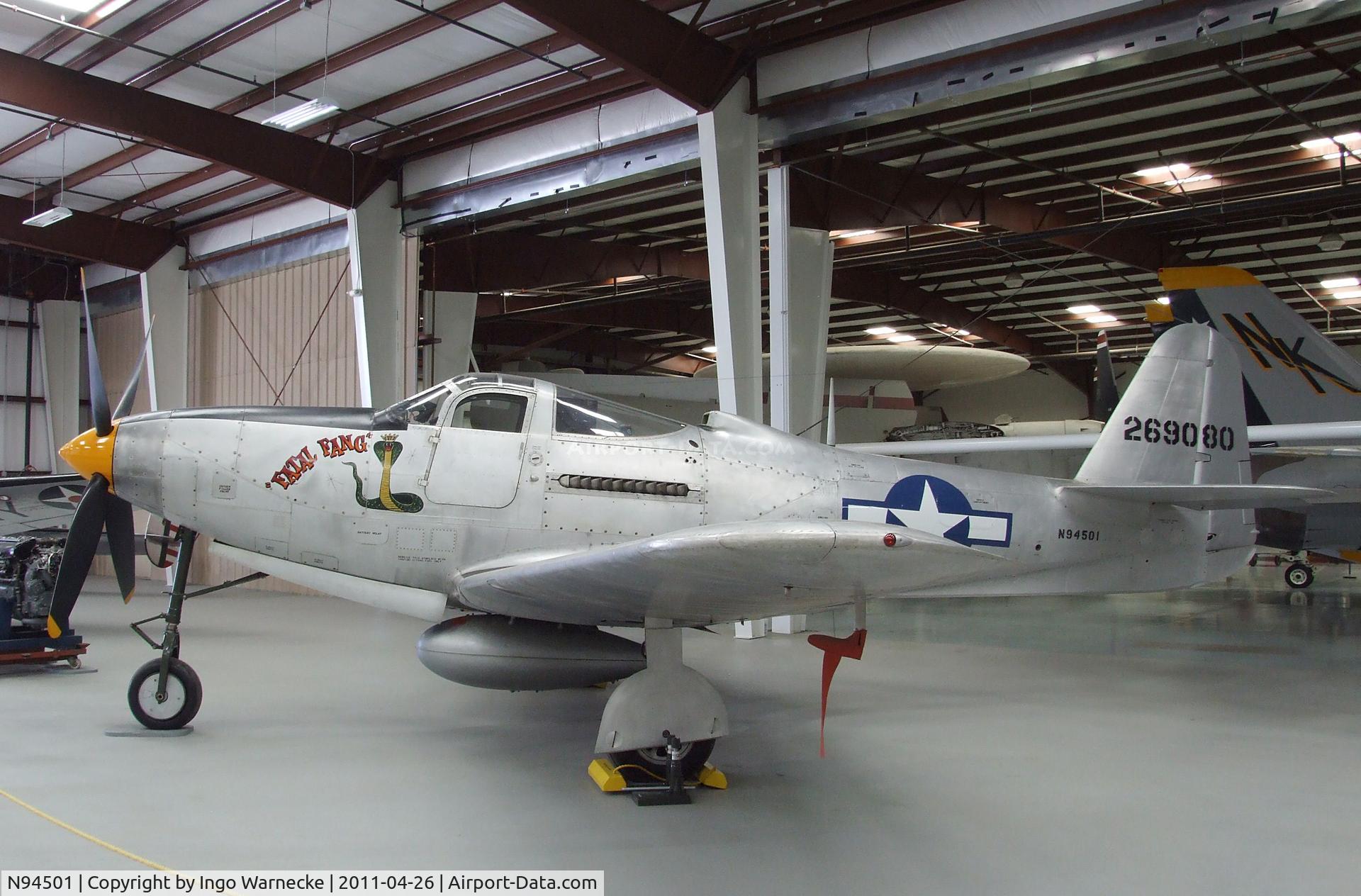 N94501, 1943 Bell P-63C Kingcobra C/N 42-69080, Bell P-63C Kingcobra at the Yanks Air Museum, Chino CA