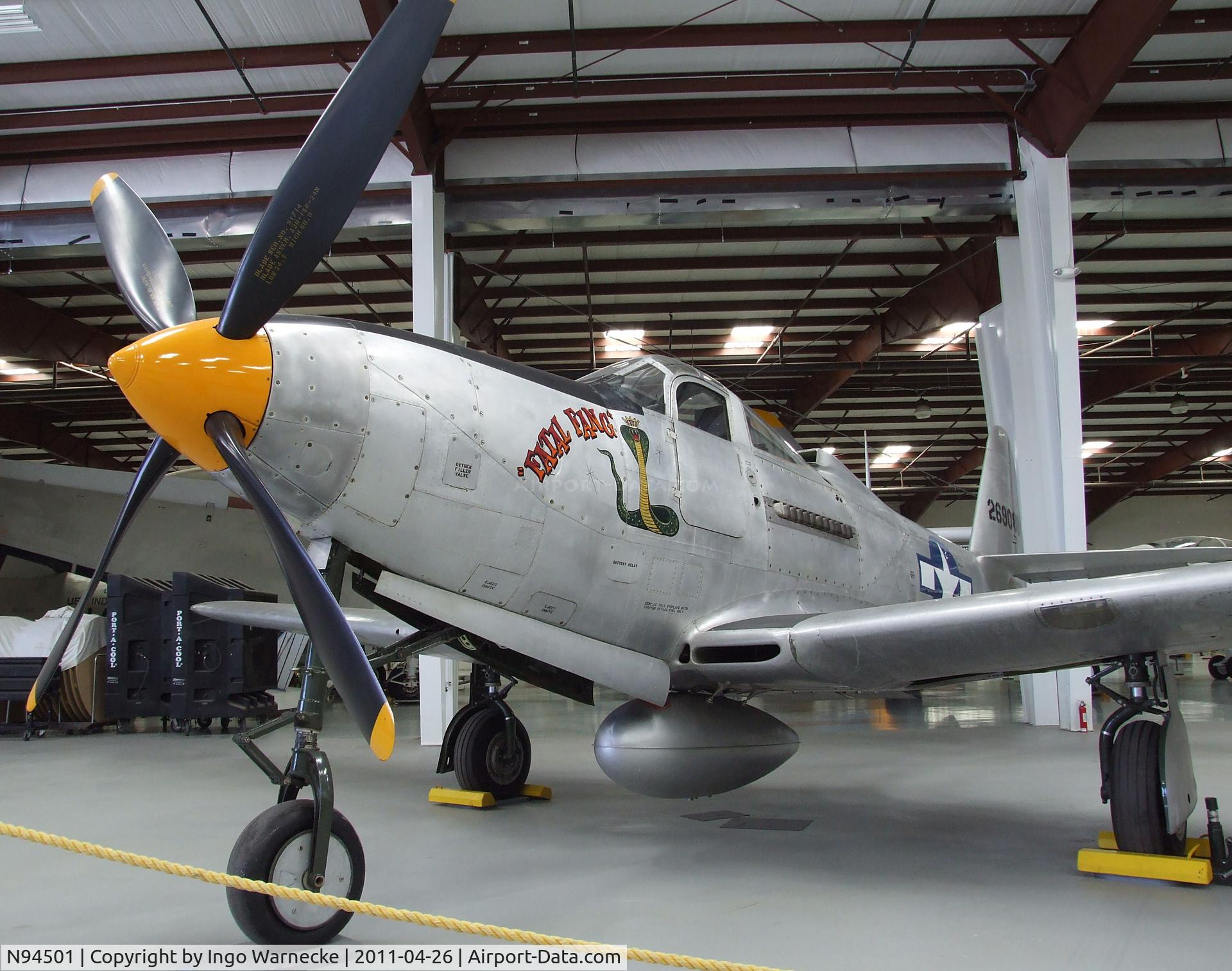 N94501, 1943 Bell P-63C Kingcobra C/N 42-69080, Bell P-63C Kingcobra at the Yanks Air Museum, Chino CA