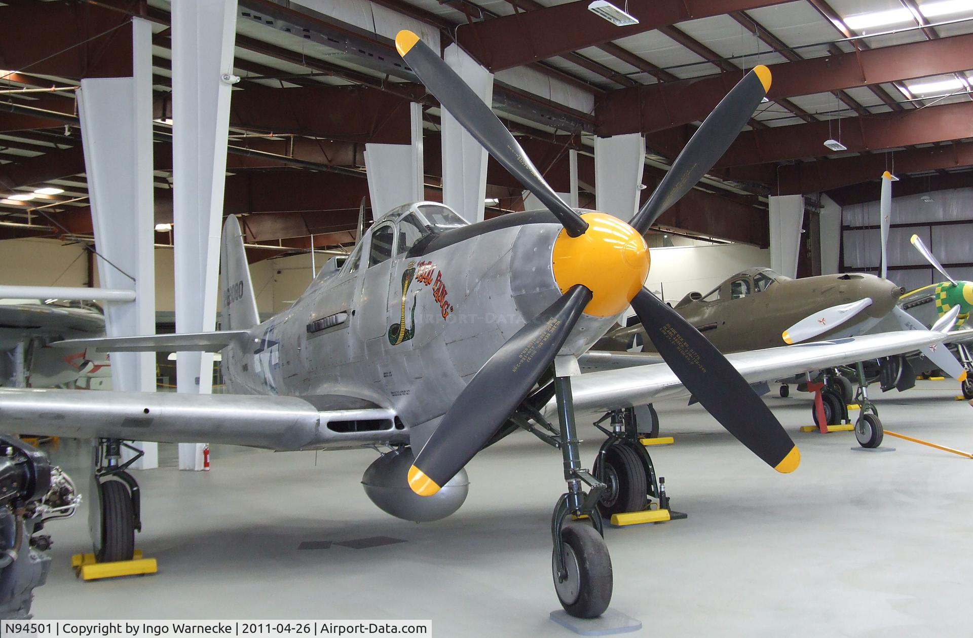 N94501, 1943 Bell P-63C Kingcobra C/N 42-69080, Bell P-63C Kingcobra at the Yanks Air Museum, Chino CA