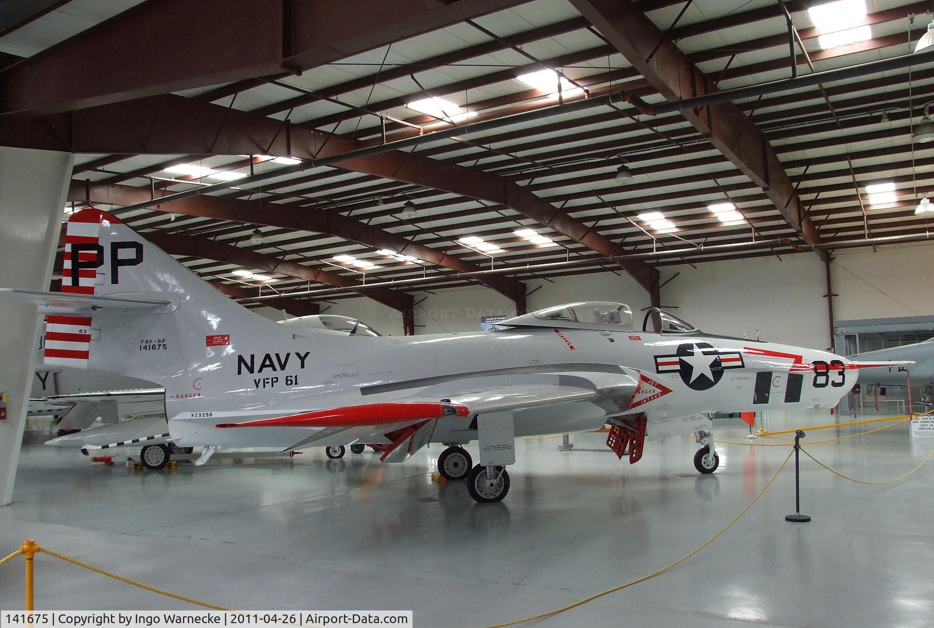 141675, Grumman RF-9J Cougar C/N 8, Grumman RF-9J (F9F-8P) Cougar at the Yanks Air Museum, Chino CA