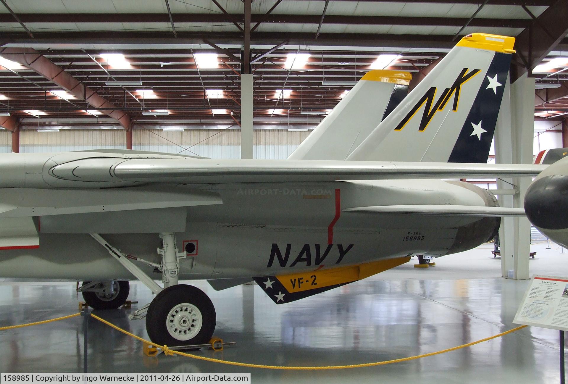 158985, Grumman F-14A Tomcat C/N 46, Grumman F-14A Tomcat at the Yanks Air Museum, Chino CA
