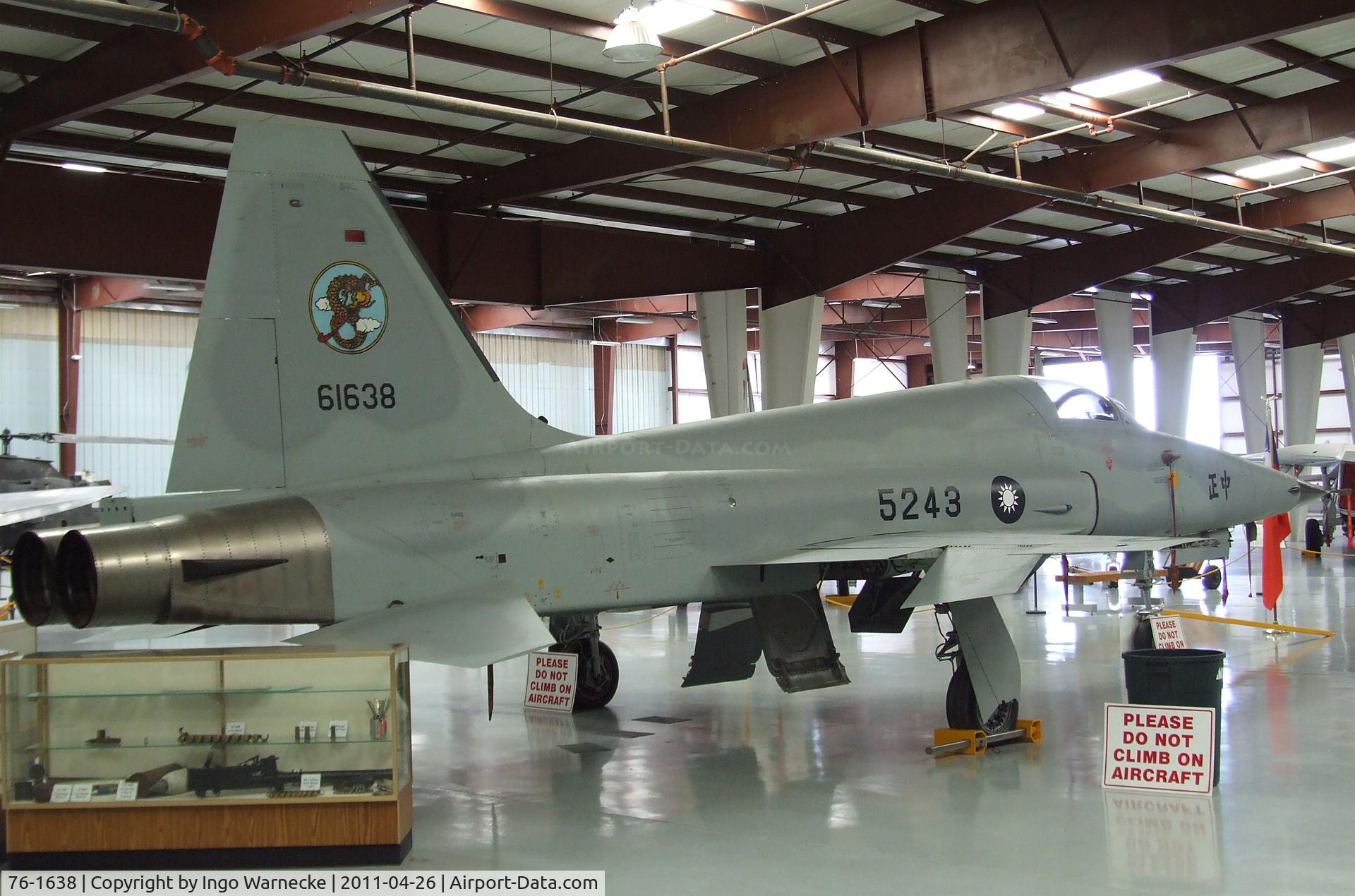 76-1638, Northrop F-5E Tiger II C/N V.1143, Northrop F-5E Tiger II at the Yanks Air Museum, Chino CA