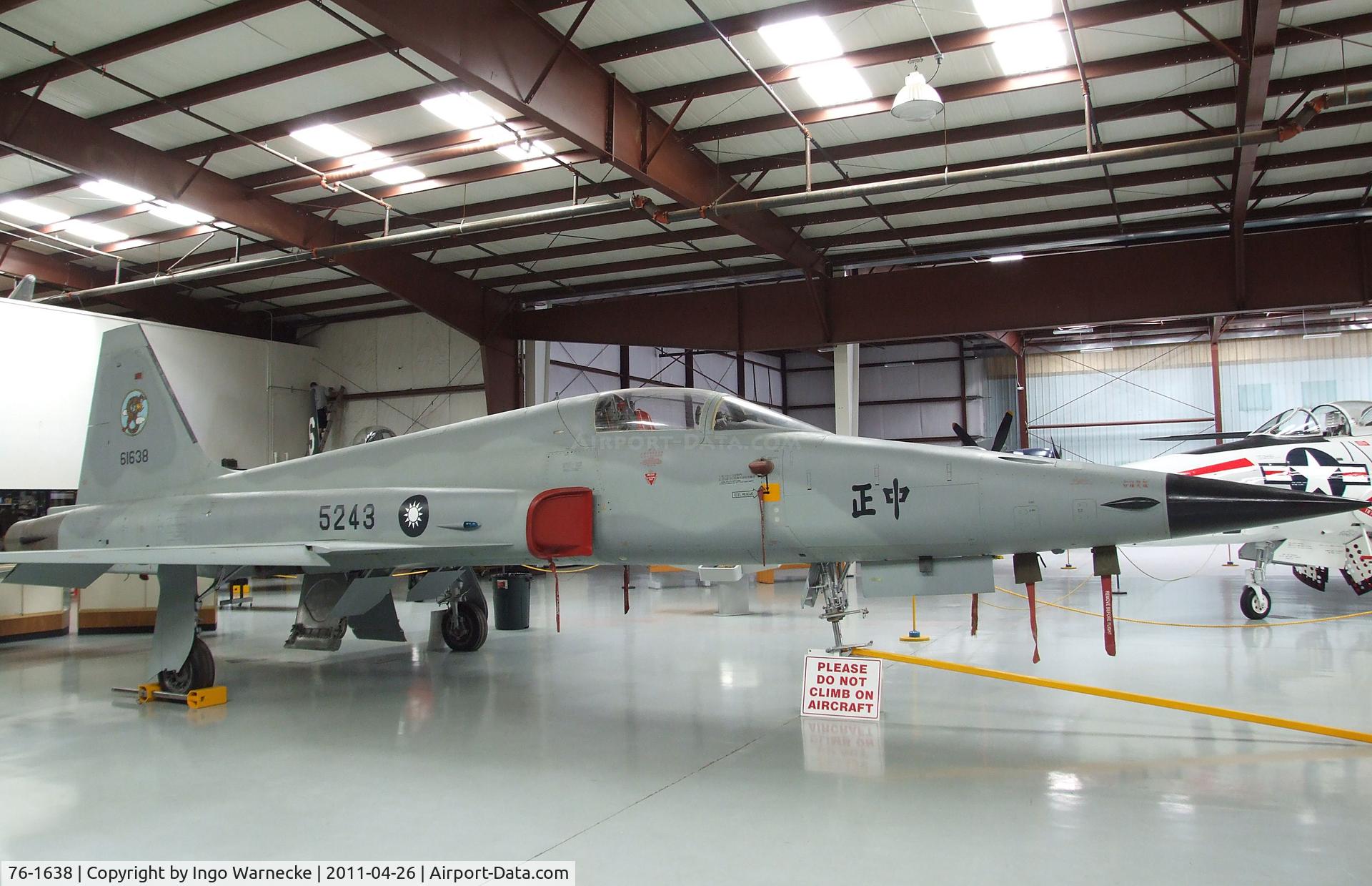 76-1638, Northrop F-5E Tiger II C/N V.1143, Northrop F-5E Tiger II at the Yanks Air Museum, Chino CA