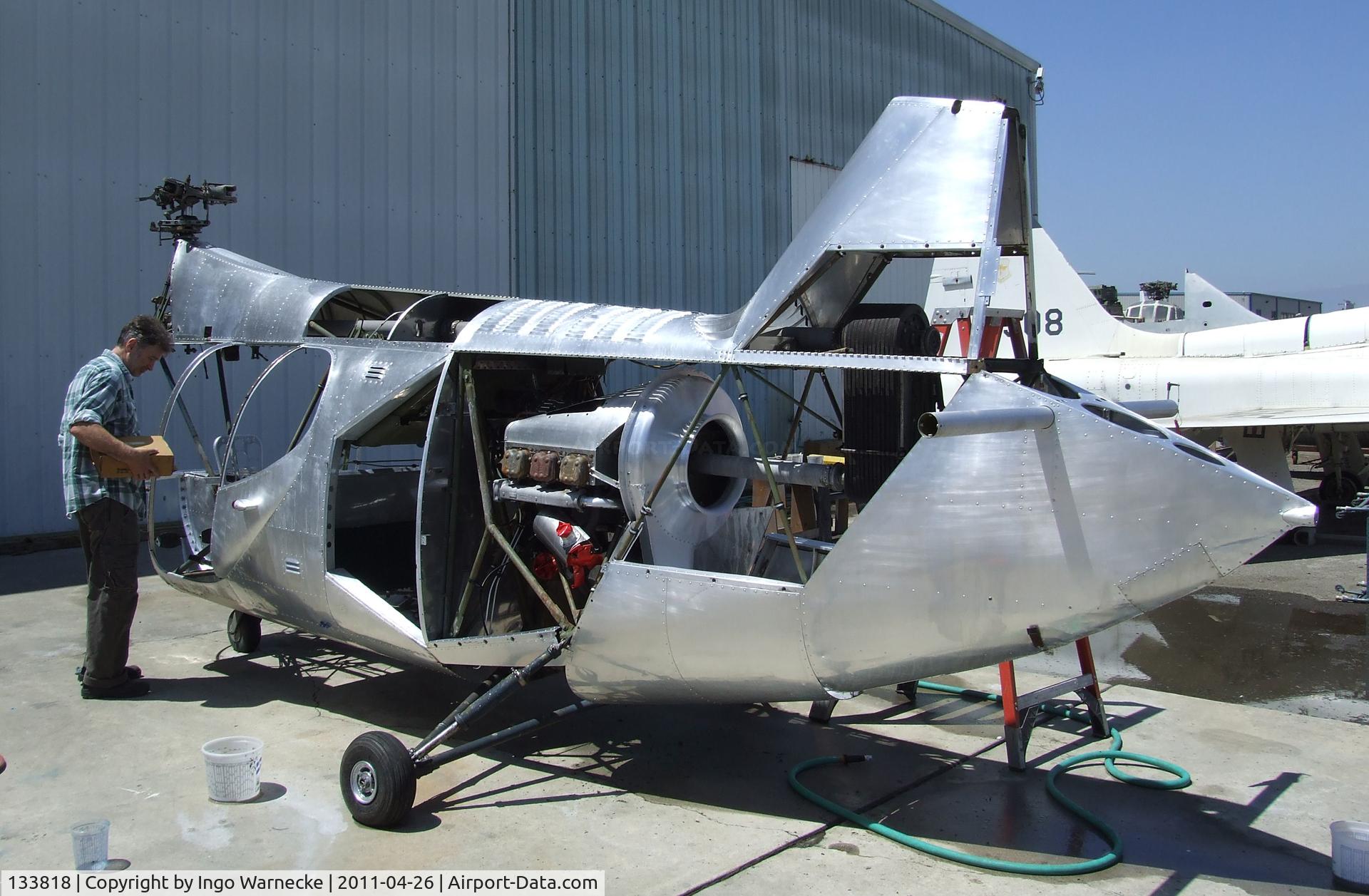 133818, 1952 McCulloch XHUM-1 C/N 1001, McCulloch XHUM-1, being restored at the Yanks Air Museum, Chino CA