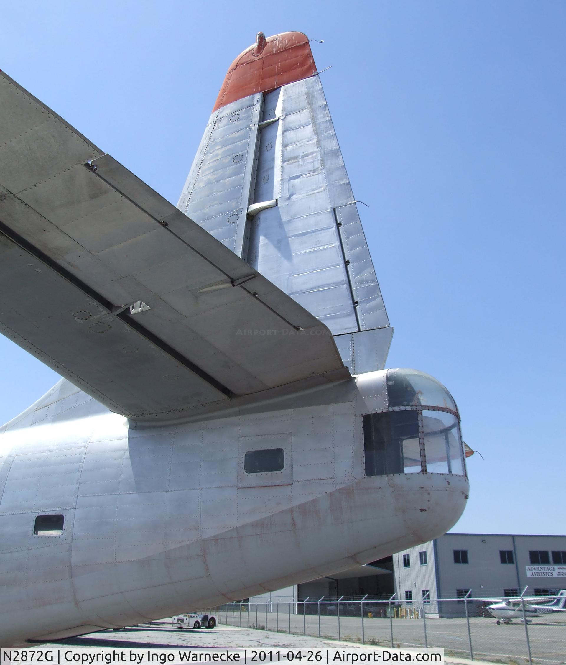 N2872G, 1945 Consolidated Vultee PB4Y-2 C/N 66300, Consolidated PB4Y-2G Privateer (converted to water-bomber) at the Yanks Air Museum, Chino CA