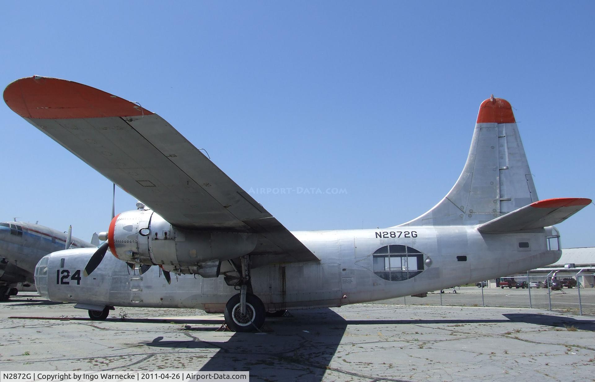 N2872G, 1945 Consolidated Vultee PB4Y-2 C/N 66300, Consolidated PB4Y-2G Privateer (converted to water-bomber) at the Yanks Air Museum, Chino CA