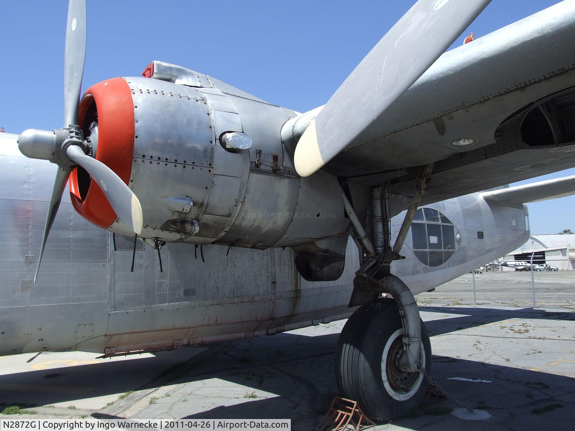 N2872G, 1945 Consolidated Vultee PB4Y-2 C/N 66300, Consolidated PB4Y-2G Privateer (converted to water-bomber) at the Yanks Air Museum, Chino CA