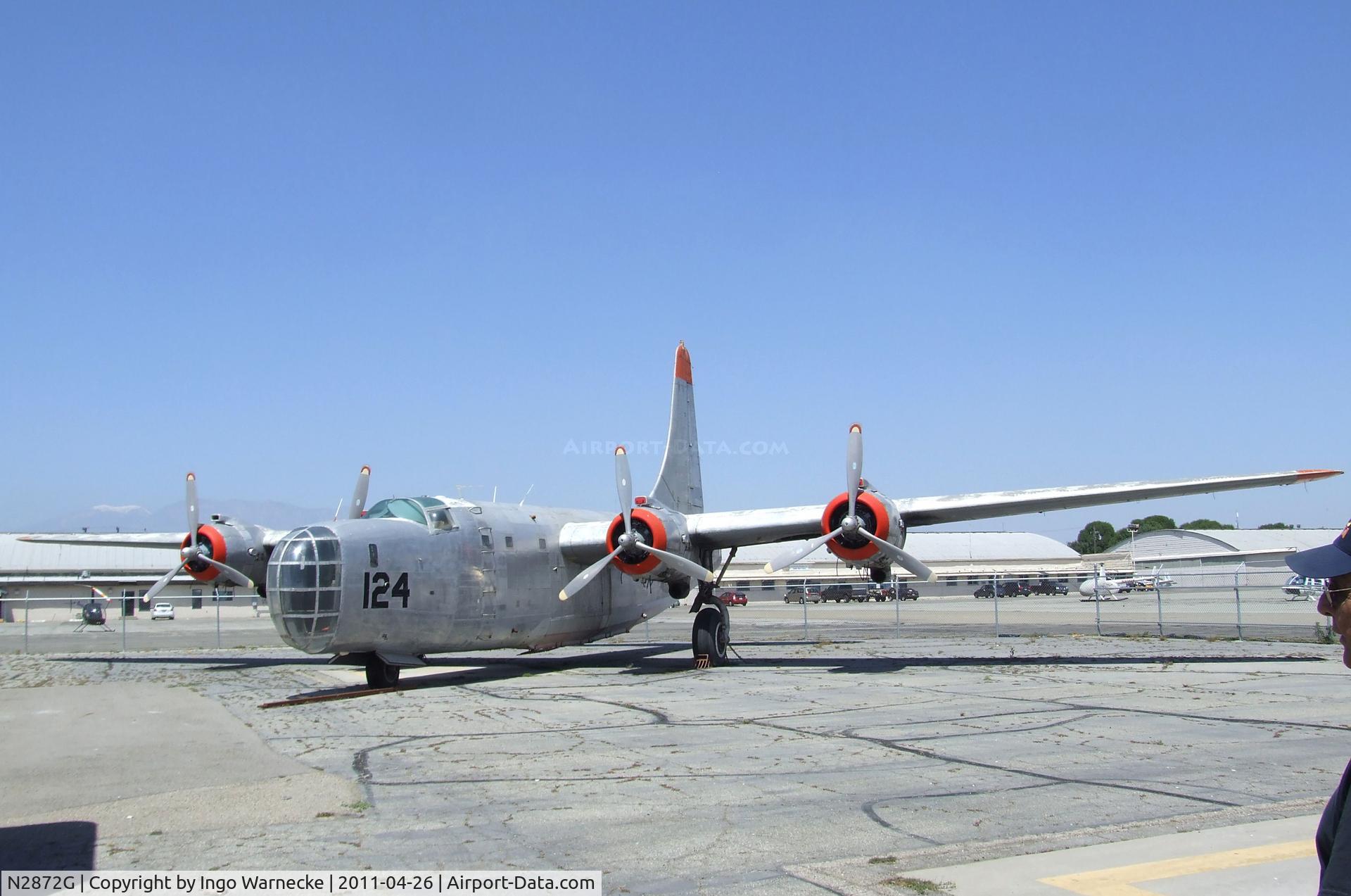 N2872G, 1945 Consolidated Vultee PB4Y-2 C/N 66300, Consolidated PB4Y-2G Privateer (converted to water-bomber) at the Yanks Air Museum, Chino CA