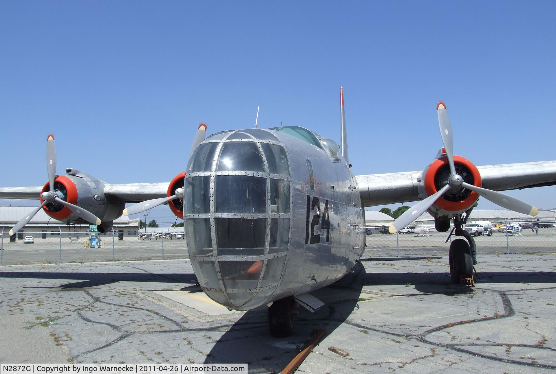 N2872G, 1945 Consolidated Vultee PB4Y-2 C/N 66300, Consolidated PB4Y-2G Privateer (converted to water-bomber) at the Yanks Air Museum, Chino CA