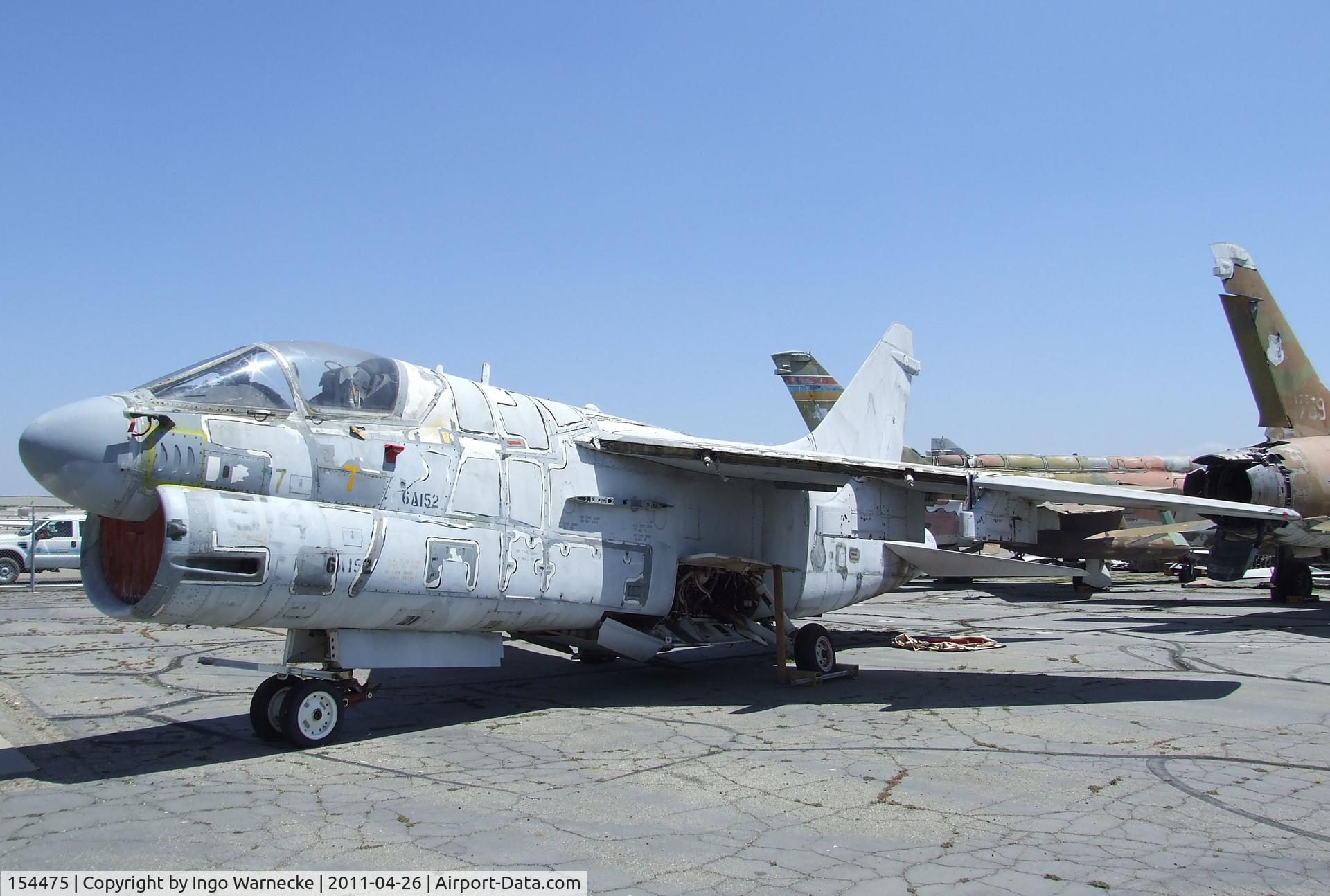 154475, LTV A-7B Corsair II C/N B-115, LTV A-7B Corsair II at the Yanks Air Museum, Chino CA