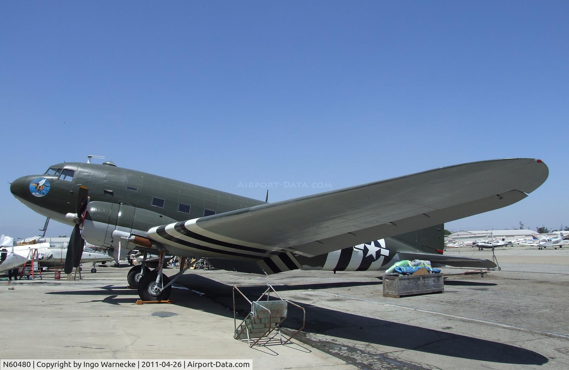 N60480, 1943 Douglas C-47A-30-DL Skytrain C/N 9530, Douglas C-47A Skytrain at the Yanks Air Museum, Chino CA
