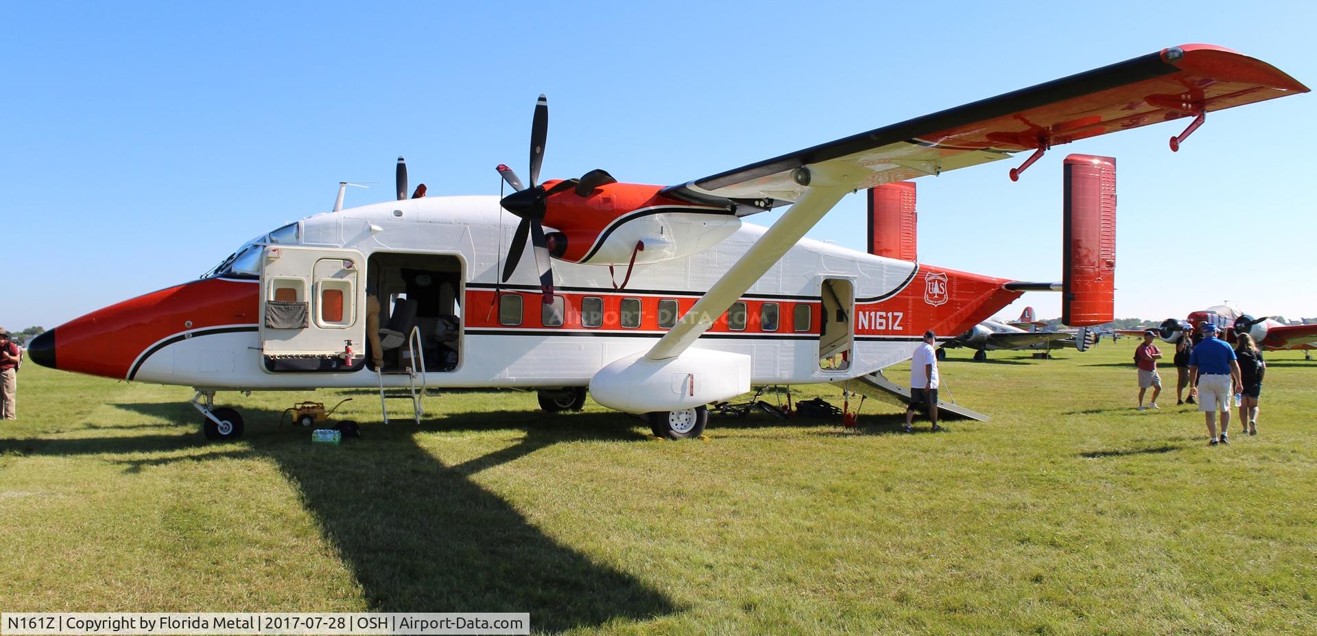 N161Z, 1984 Short SD3-60 (C-23C) C/N SH3412, Ex Military C-23 Sherpa, which explains for the twin tail from a 330 on a 360 body