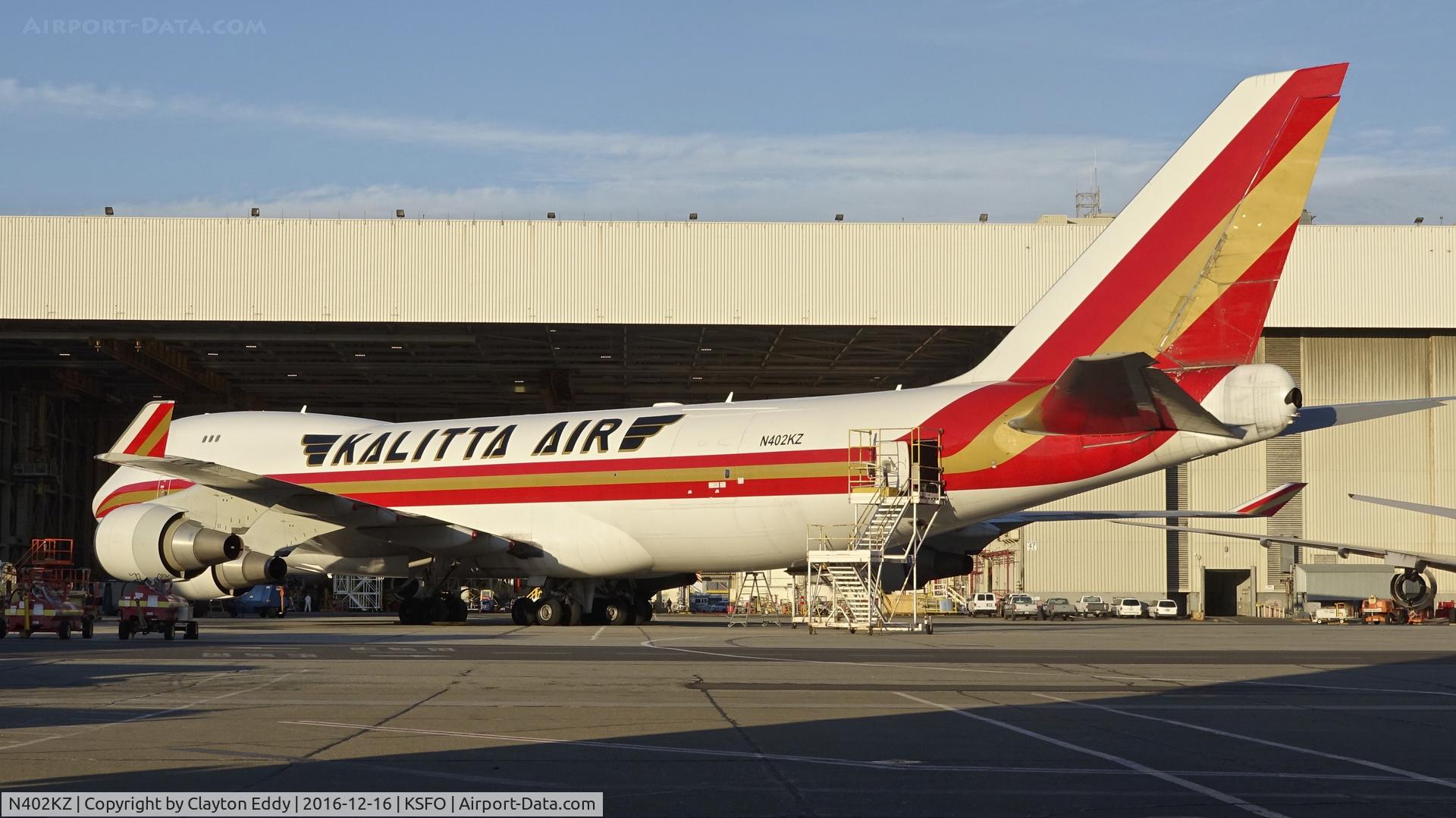 N402KZ, 2005 Boeing 747-481F C/N 34017, SFO 2016.