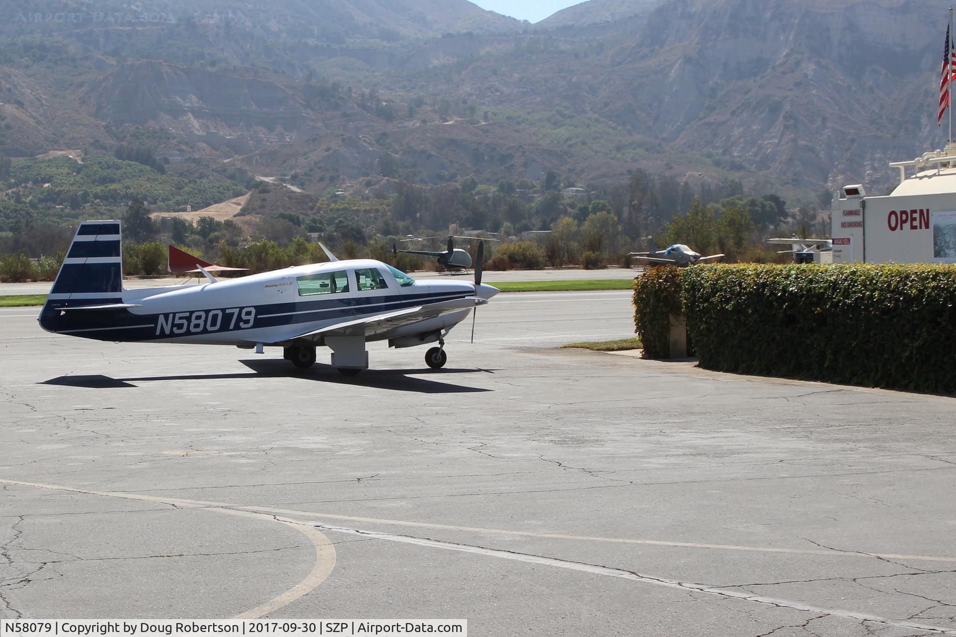 N58079, Mooney M20J 201 C/N 24-1638, 1987 Mooney M20J 201LM (Lean Machine), Lycoming IO-360-A3B6D 200 Hp, at Fuel Dock