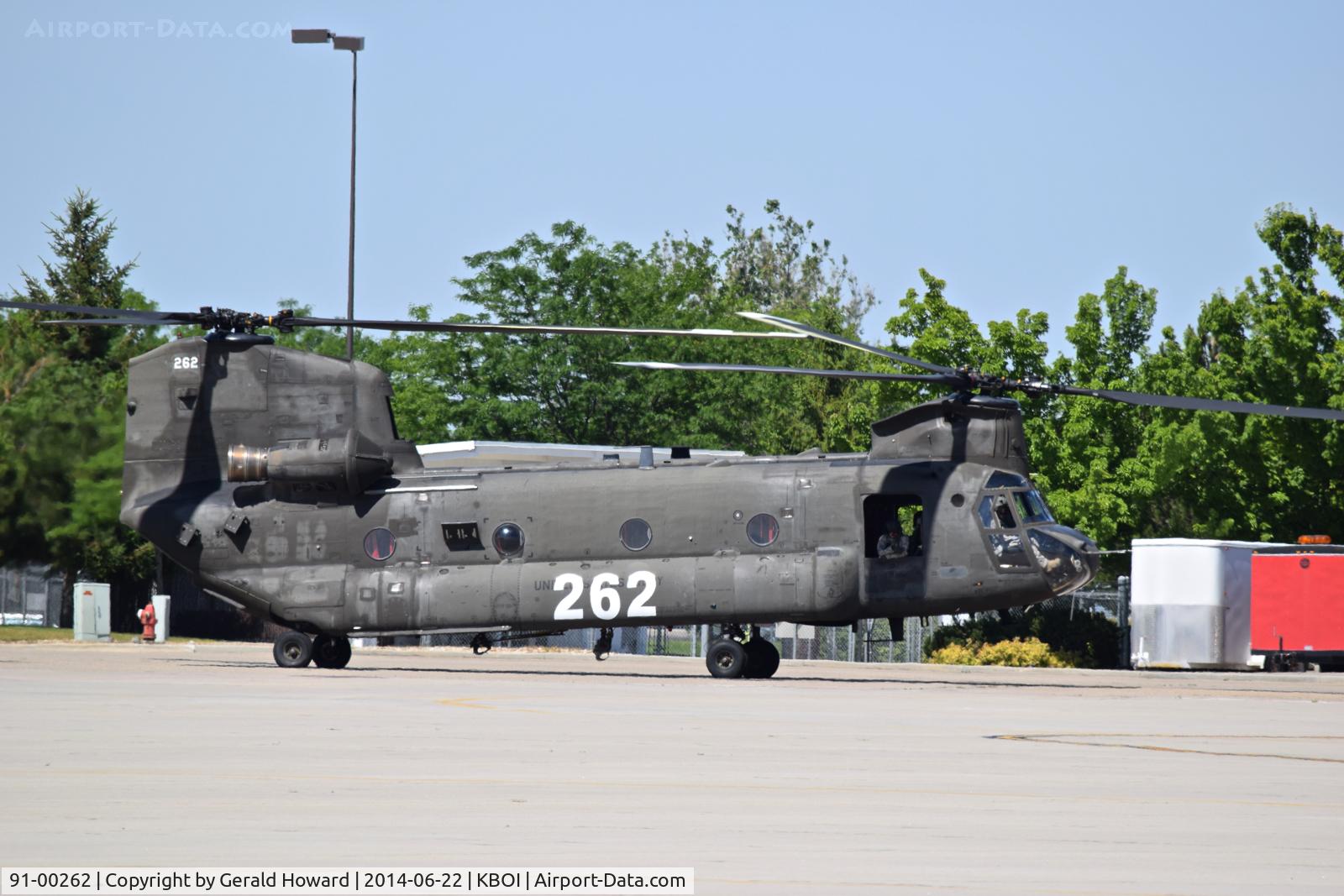 91-00262, 1991 Boeing Vertol CH-47D Chinook C/N M.3411, 168th AV REG, Oregon Army National Guard. Rebuilt from old 47C #70-15003.