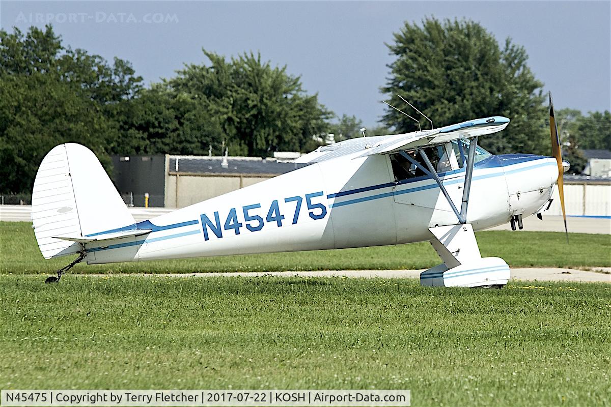 N45475, 1946 Luscombe 8A C/N 2002, At 2017 EAA AirVenture at Oshkosh