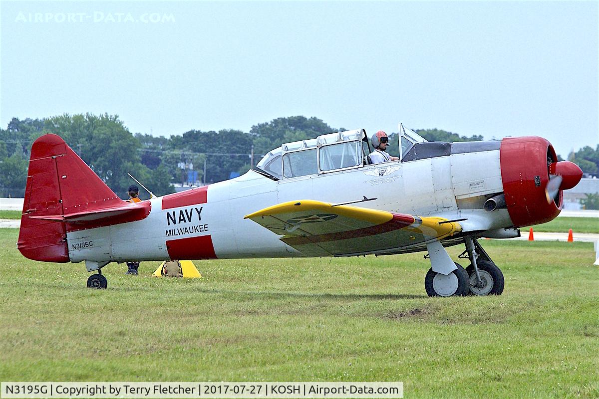 N3195G, North American SNJ-5 Texan Texan C/N 51697, At 2017 EAA AirVenture at Oshkosh