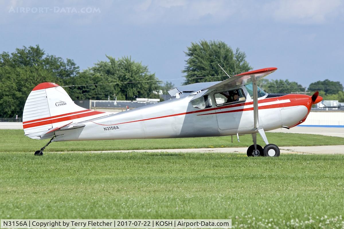 N3156A, 1953 Cessna 170B C/N 25800, At 2017 EAA AirVenture at Oshkosh