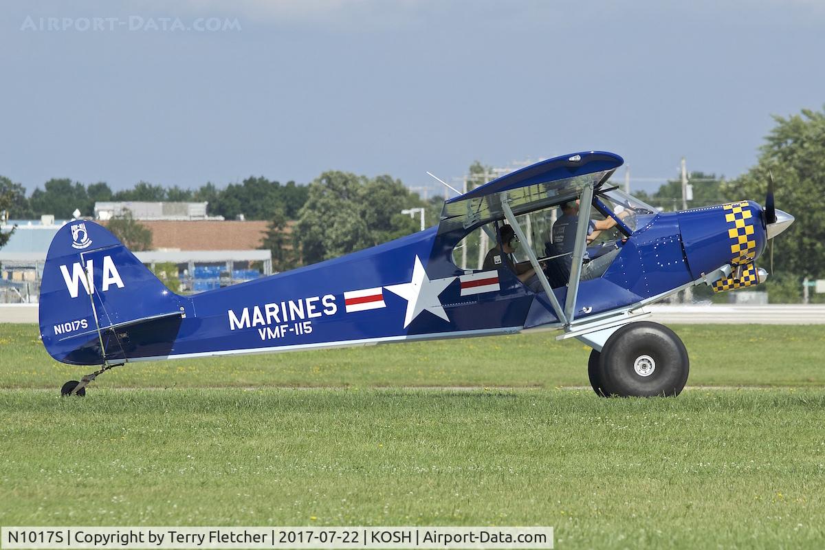 N1017S, Piper PA-18A-150 Super Cub C/N 18-7038, At 2017 EAA AirVenture at Oshkosh