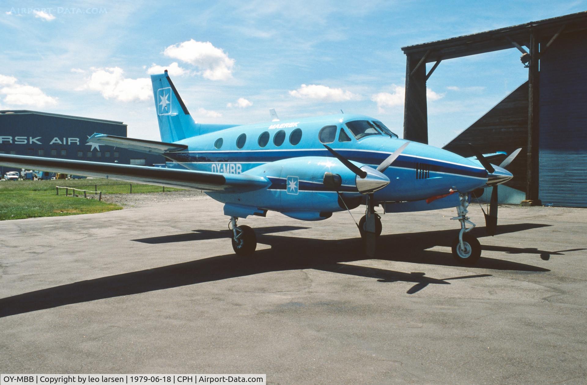 OY-MBB, Beech C90 King Air C/N LJ-848, Copenhagen 18.6.1979