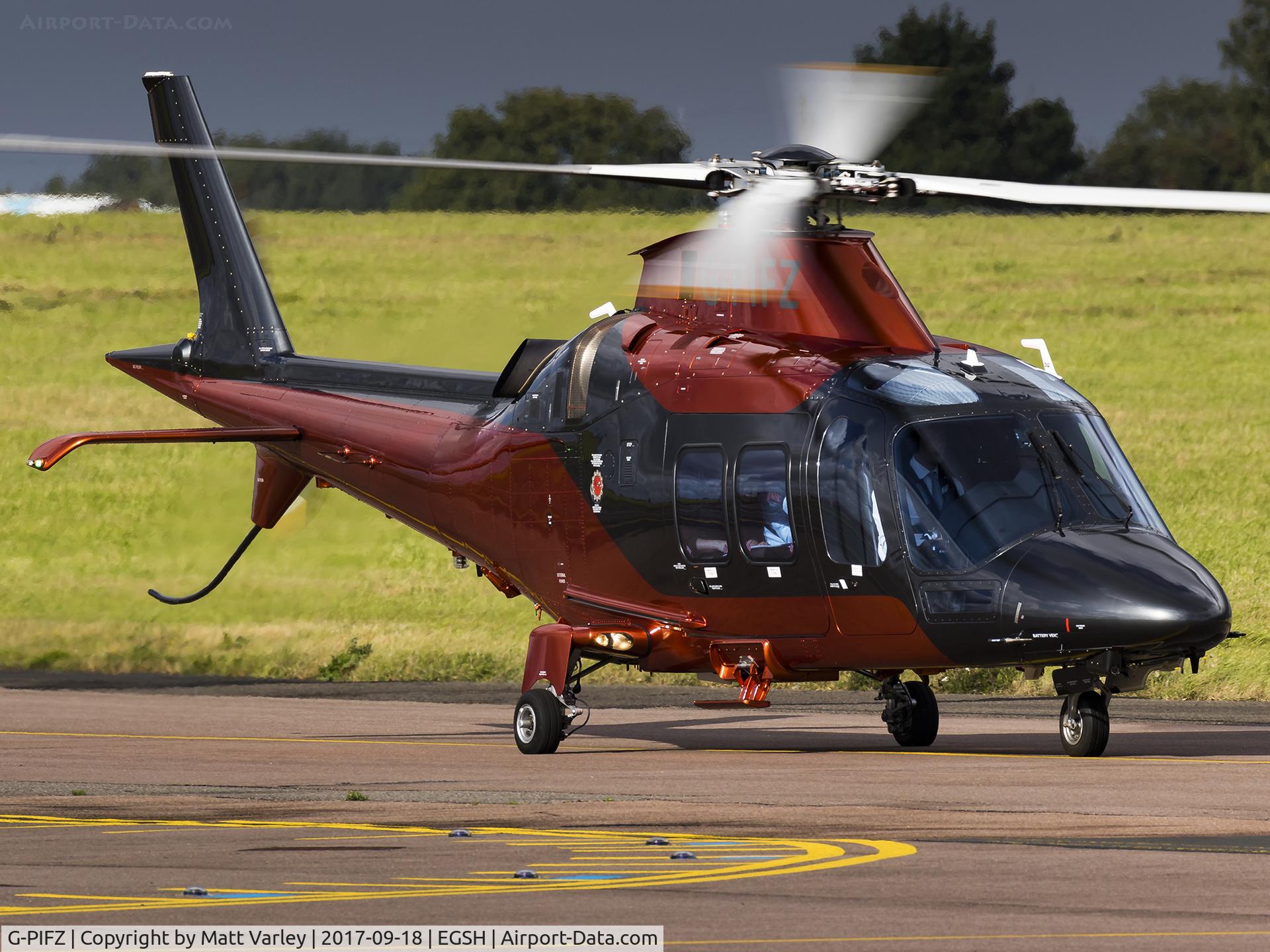 G-PIFZ, 2016 Agusta AW-109SP Grand New C/N 22355, Taxiing