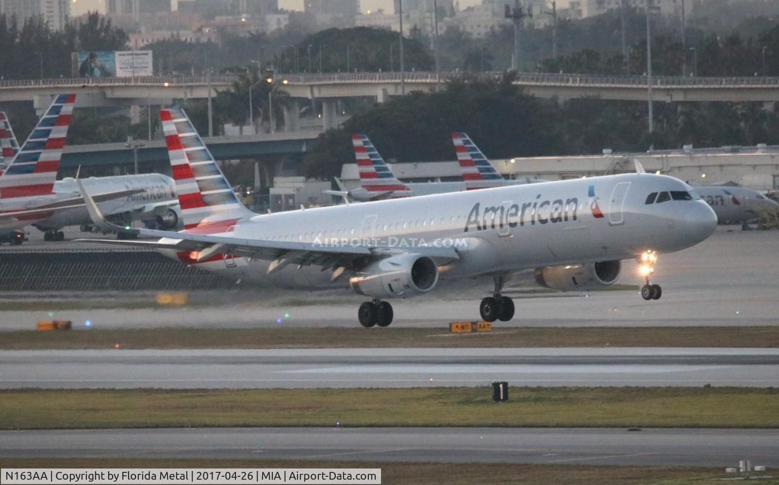 N163AA, 2016 Airbus A321-231 C/N 6866, American