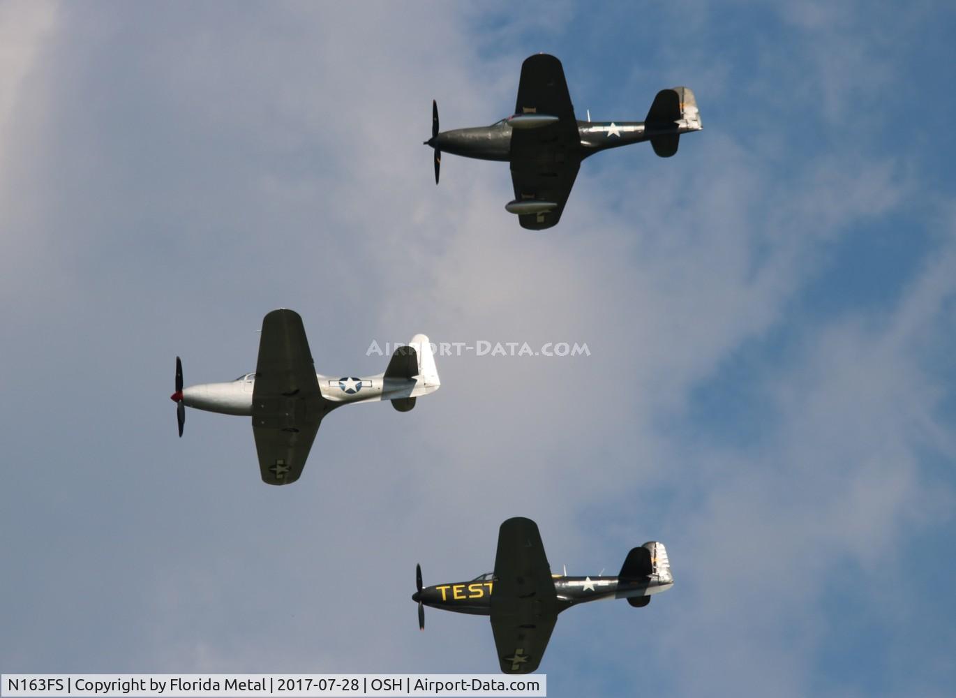 N163FS, 1943 Bell P-63C-5 Kingcobra C/N 33-91, P-63 formation