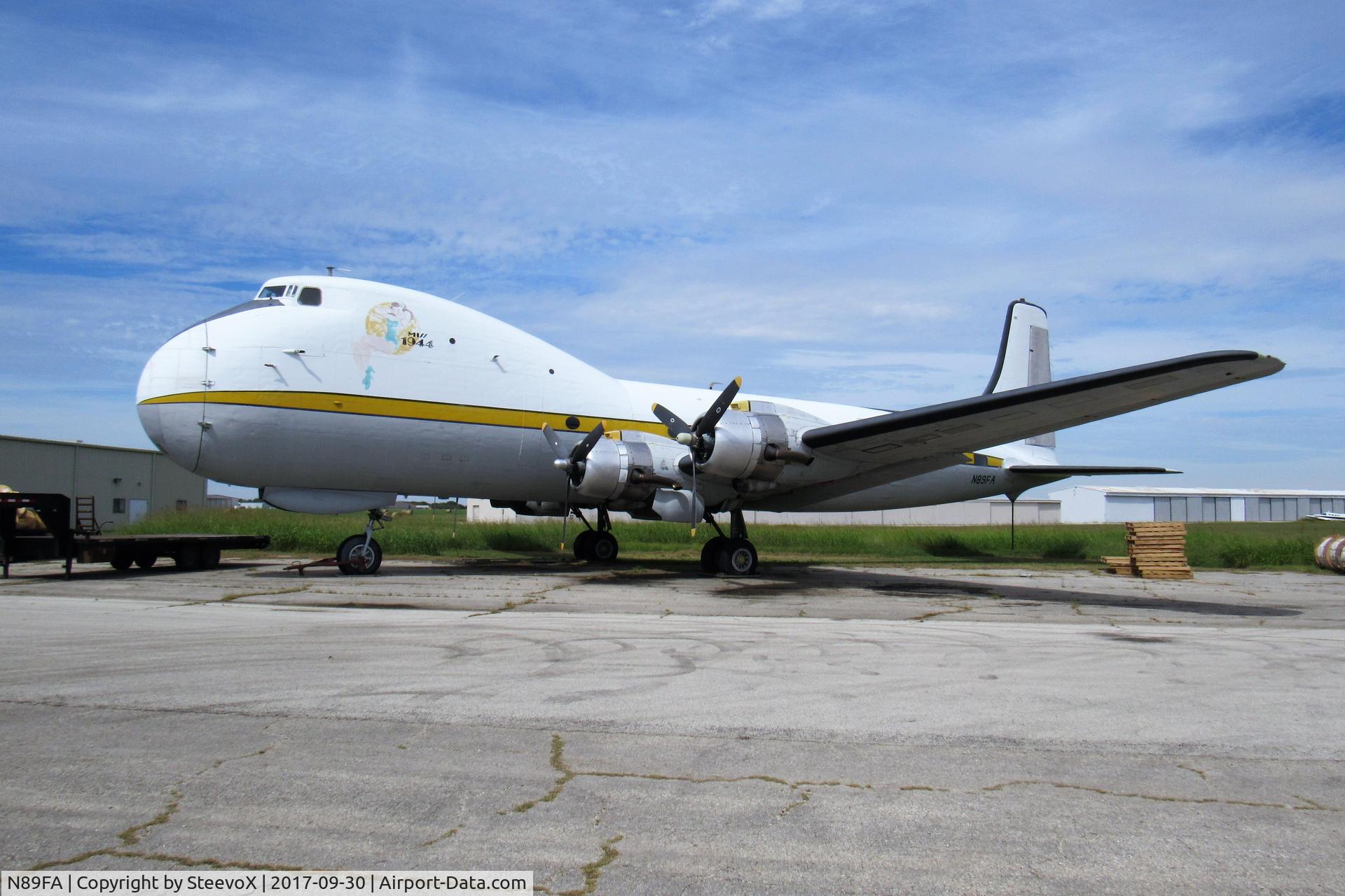 N89FA, 1944 Aviation Traders ATL-98 Carvair (C-54B) C/N 27249, N89FA still slowly getting ready for a possible flight to CA