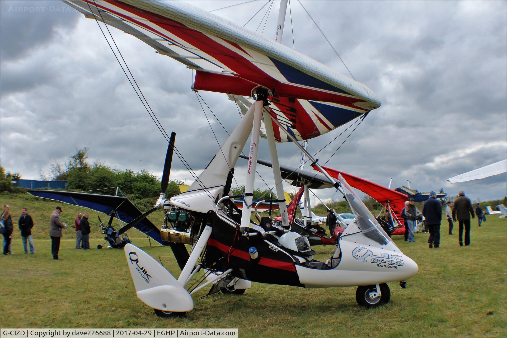 G-CIZD, 2016 P&M Aviation Quik GT450 C/N 8742, G CIZD at the Popham Microlight Fair - 2017