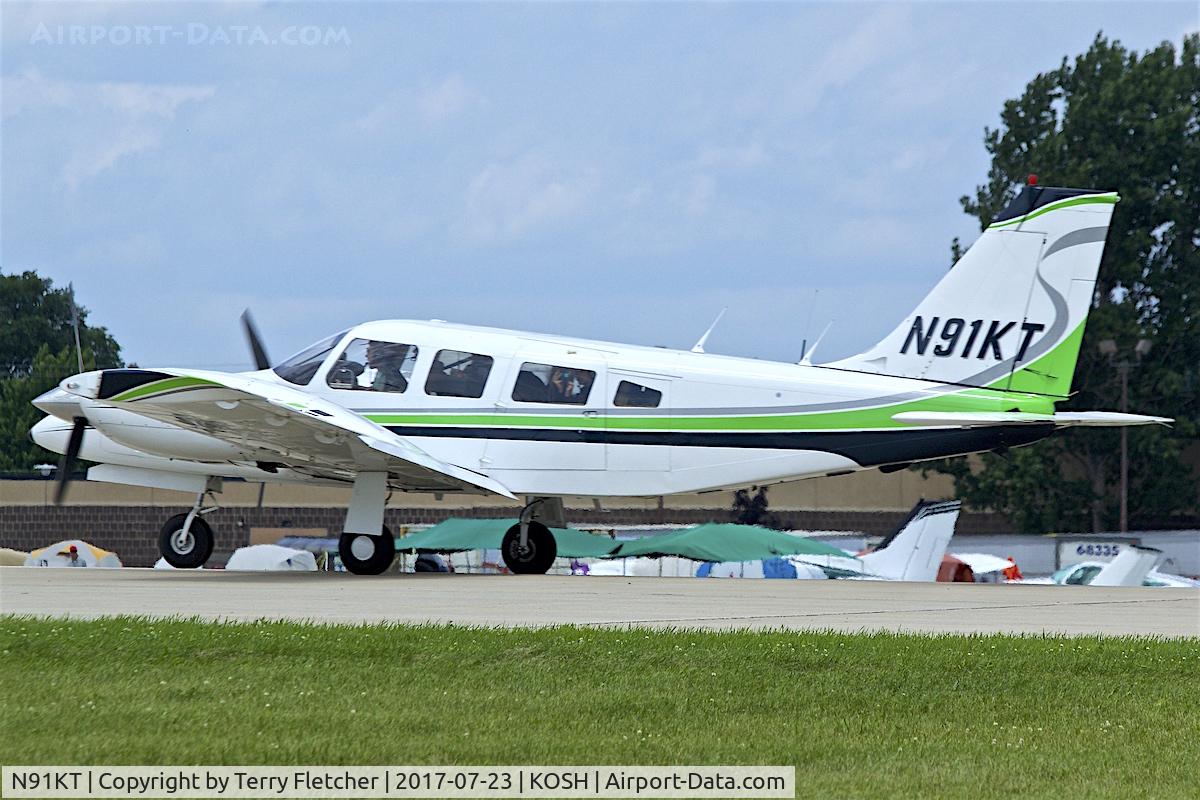 N91KT, 1978 Piper PA-34-200T Seneca II C/N 34-7870387, At 2017 EAA AirVenture at Oshkosh