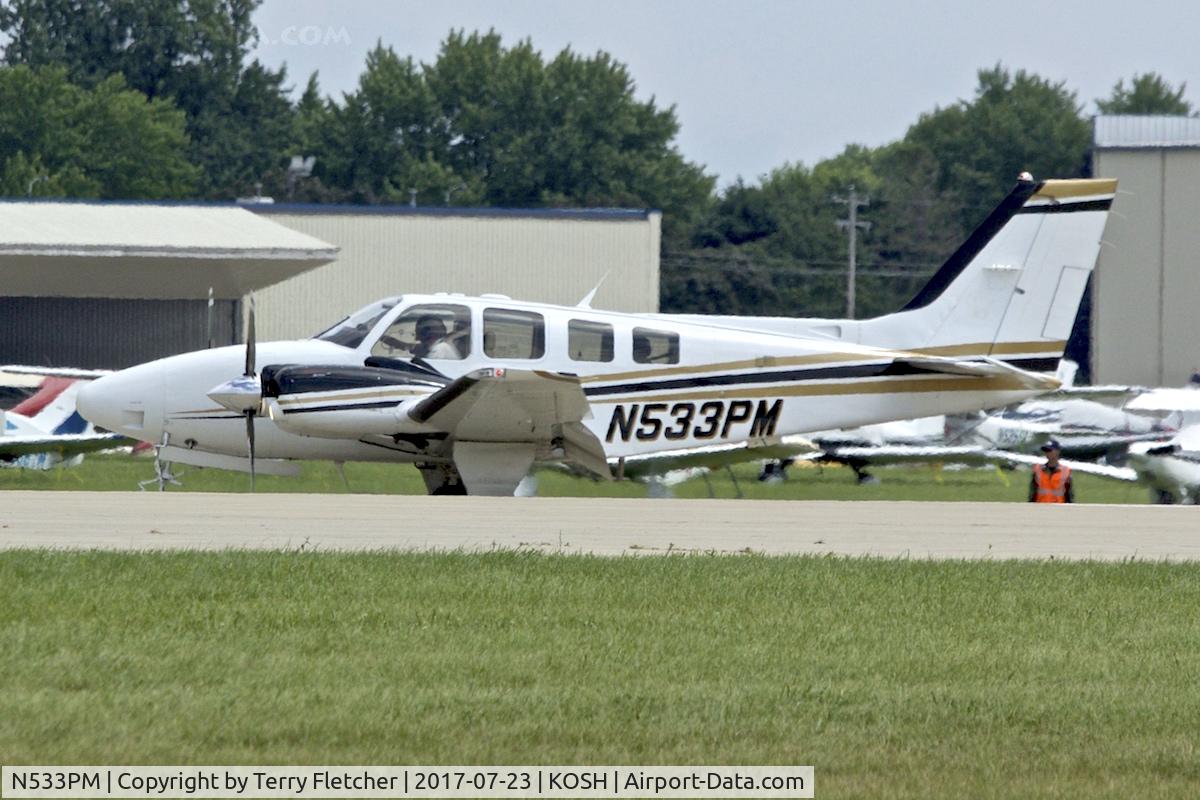 N533PM, Hawker Beechcraft Corp G58 Baron C/N TH-2255, At 2017 EAA AirVenture at Oshkosh