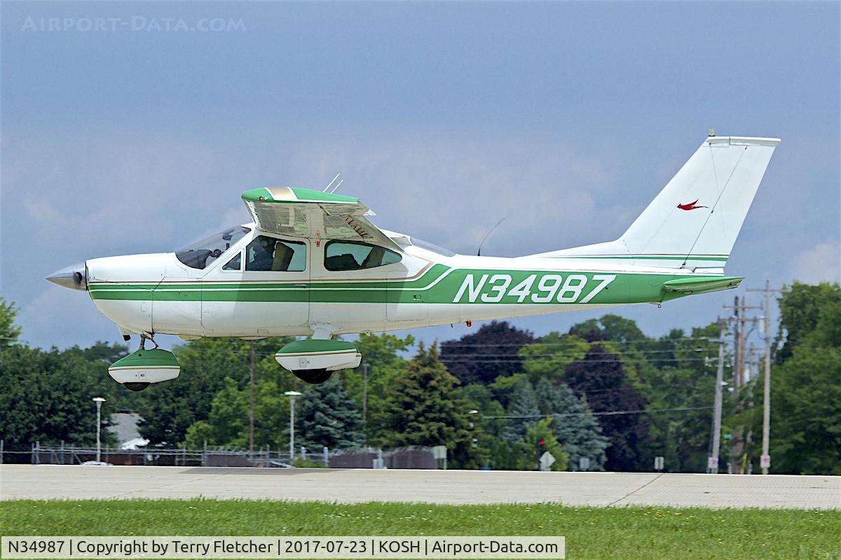 N34987, 1974 Cessna 177B Cardinal C/N 17702138, At 2017 EAA AirVenture at Oshkosh