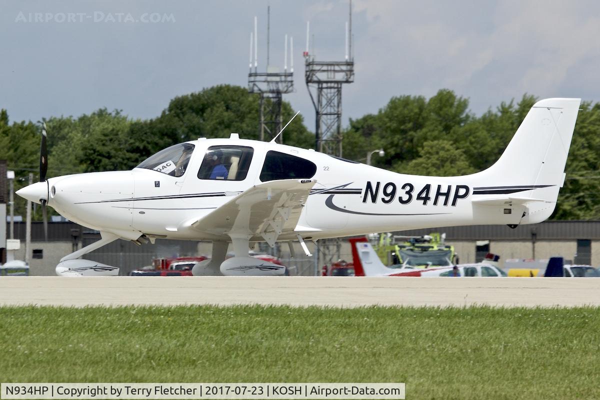 N934HP, 2016 Cirrus SR-22 C/N 4401, At 2017 EAA AirVenture at Oshkosh