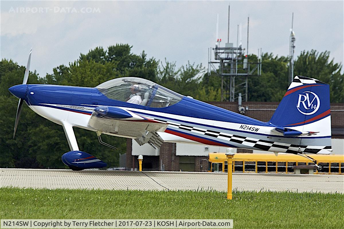 N214SW, 2016 Vans RV-14 C/N 140087, At 2017 EAA AirVenture at Oshkosh