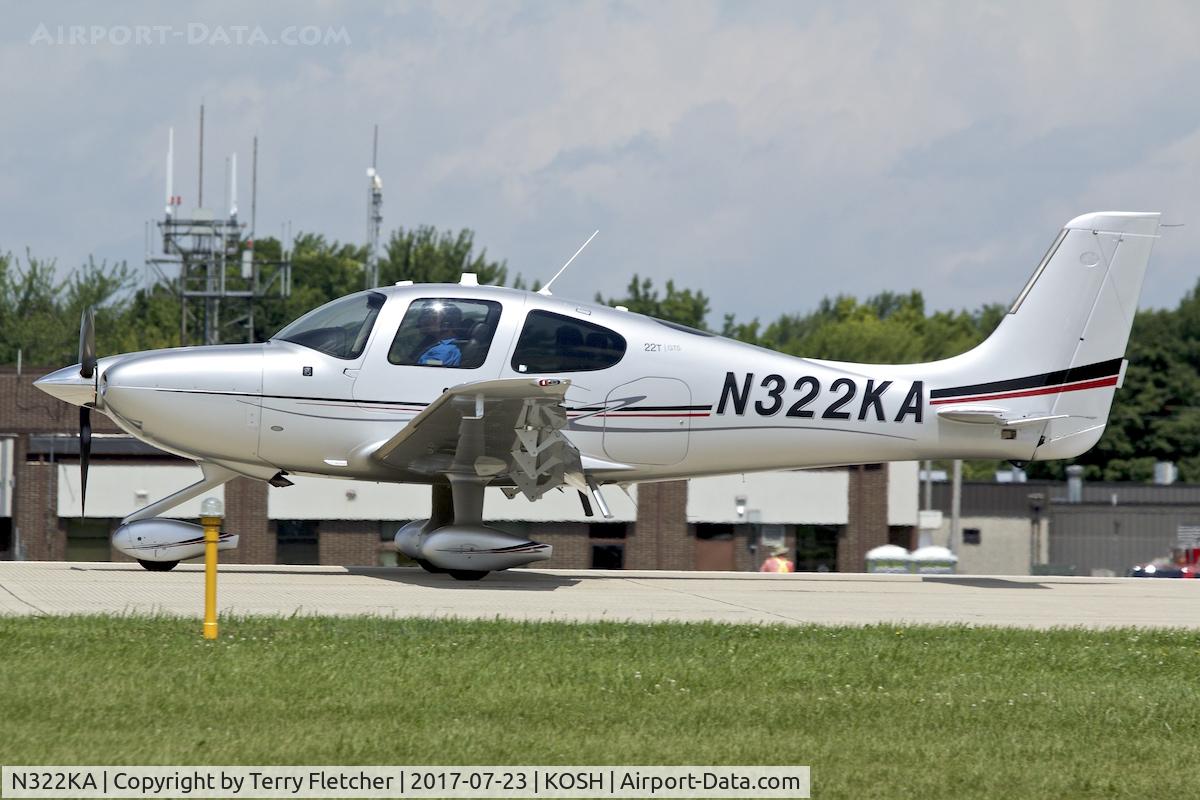 N322KA, 2015 Cirrus SR-22T C/N 1185, At 2017 EAA AirVenture at Oshkosh