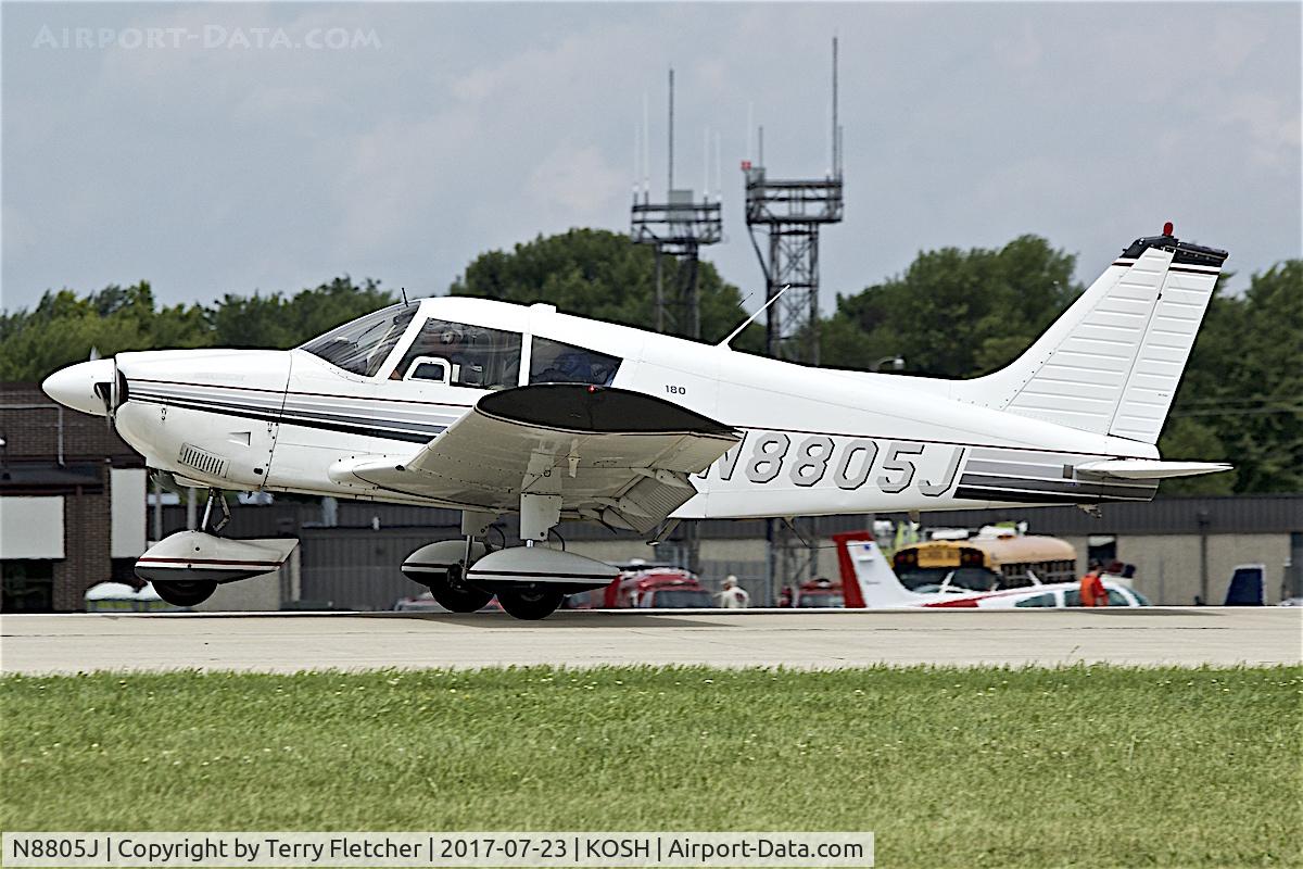 N8805J, 1965 Piper PA-28-180 Cherokee C/N 28-2755, At 2017 EAA AirVenture at Oshkosh