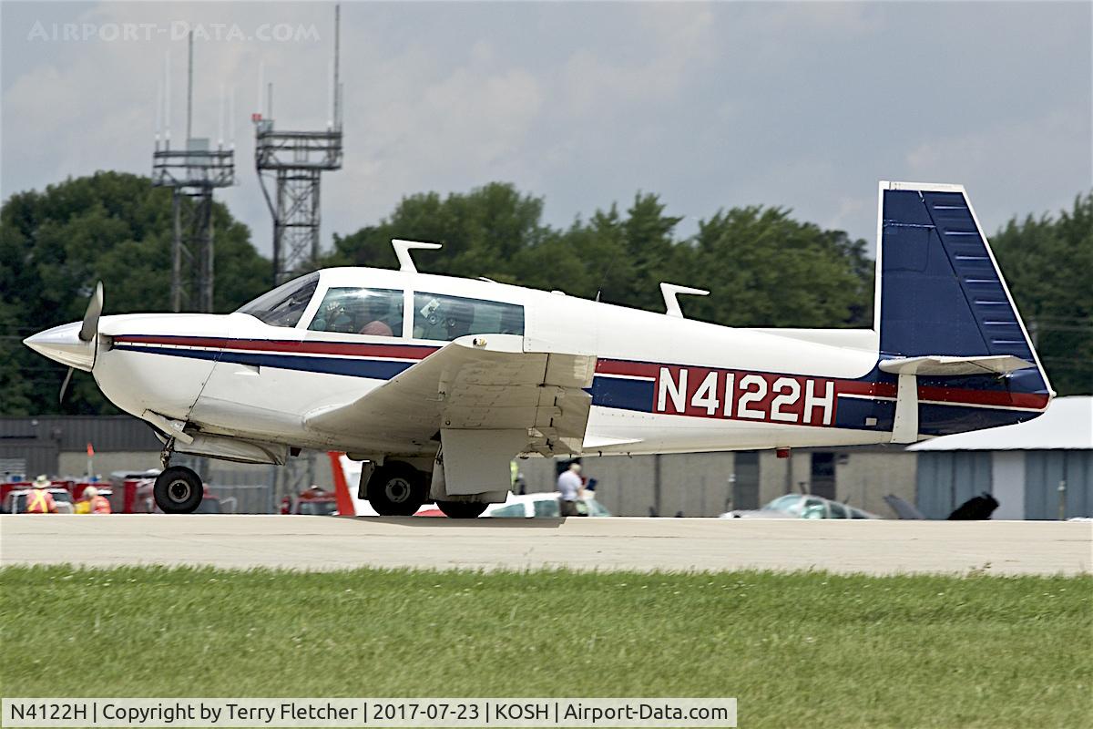 N4122H, 1978 Mooney M20J 201 C/N 24-0645, At 2017 EAA AirVenture at Oshkosh