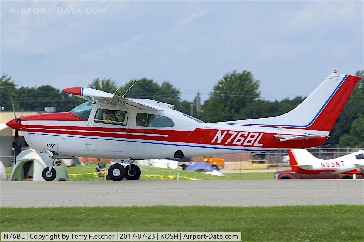 N76BL, 1973 Cessna T210L Turbo Centurion C/N 21059808, At 2017 EAA AirVenture at Oshkosh