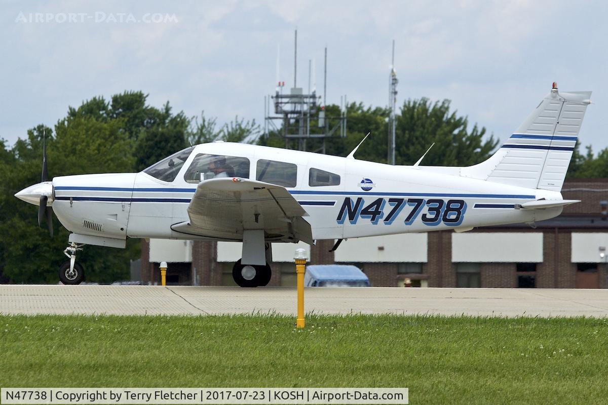 N47738, 1977 Piper PA-28R-201 Cherokee Arrow III C/N 28R-7837003, At 2017 EAA AirVenture at Oshkosh