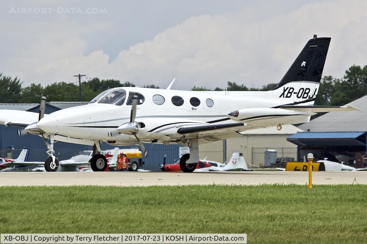 XB-OBJ, 1980 Cessna 340A C/N 340A1015, At 2017 EAA AirVenture at Oshkosh