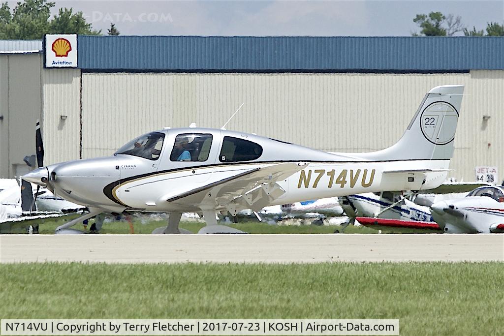 N714VU, 2013 Cirrus SR-22T C/N 0534, At 2017 EAA AirVenture at Oshkosh