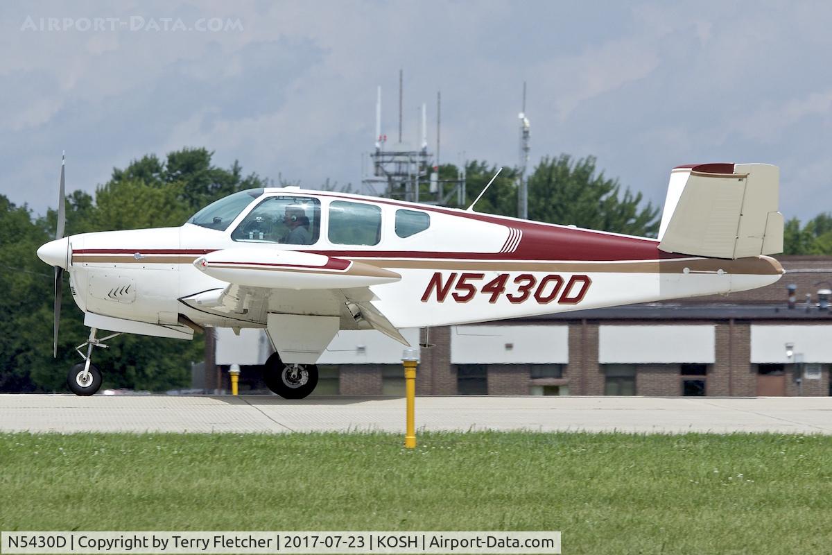 N5430D, 1957 Beech H35 Bonanza C/N D-4945, At 2017 EAA AirVenture at Oshkosh