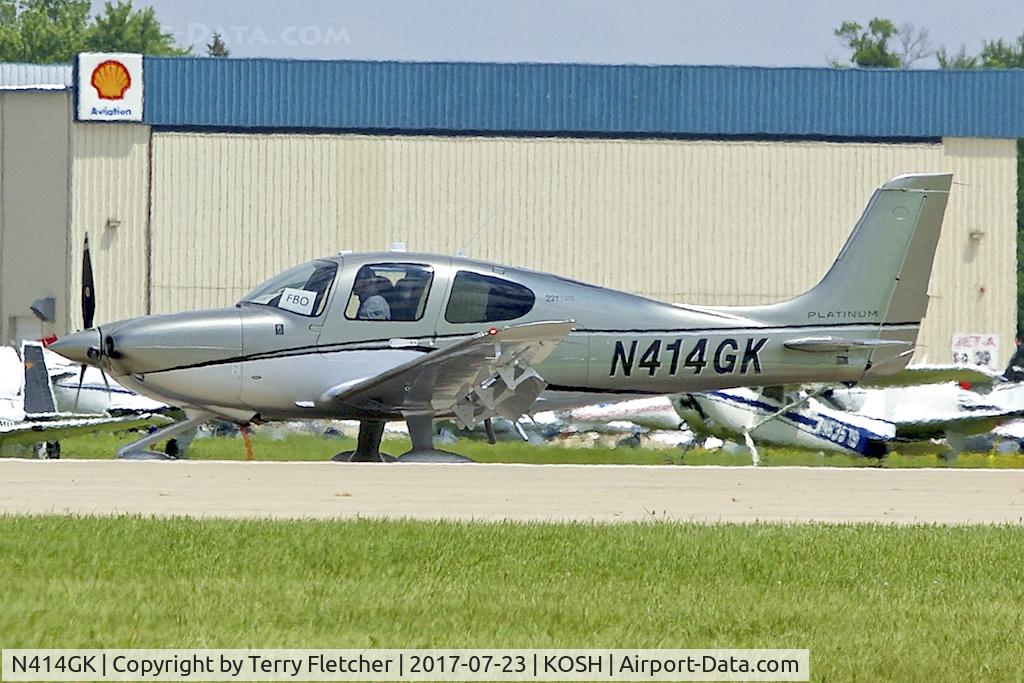 N414GK, 2017 Cirrus SR-22T C/N 1556, At 2017 EAA AirVenture at Oshkosh