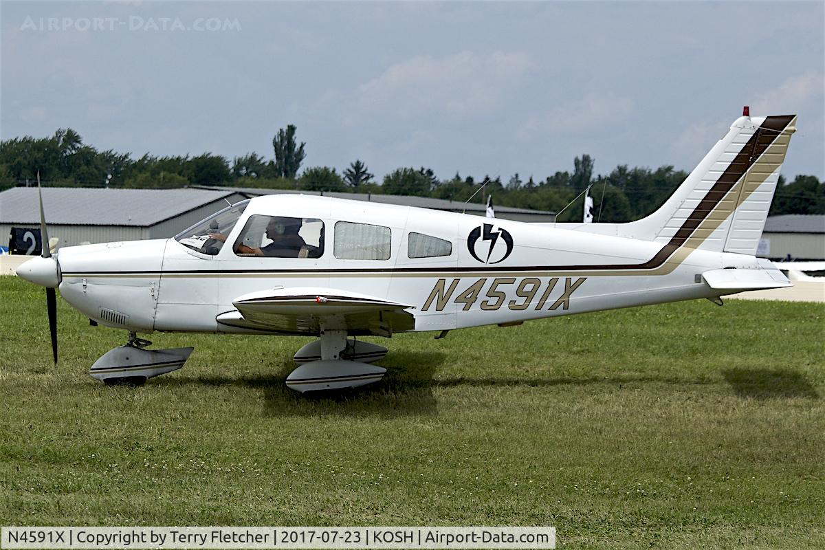 N4591X, 1975 Piper PA-28-235 Cherokee C/N 28-7610045, At 2017 EAA AirVenture at Oshkosh